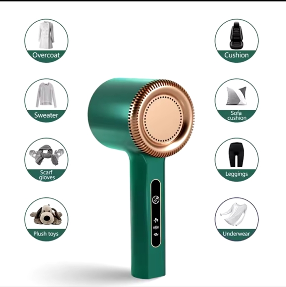 New Lint Remover USB Rechargeable Hair Ball Trimmer Fuzz Clothes green Color NIB - Picture 5 of 16